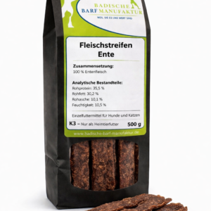 Fleischstreifen Ente Natur pur