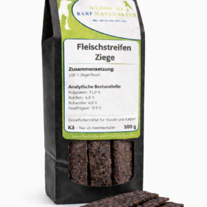 Fleischstreifen Ziege Natur pur